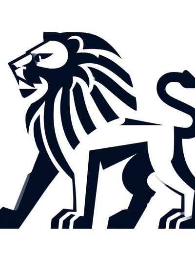 Lion Silhouette Illustration Poster. poster