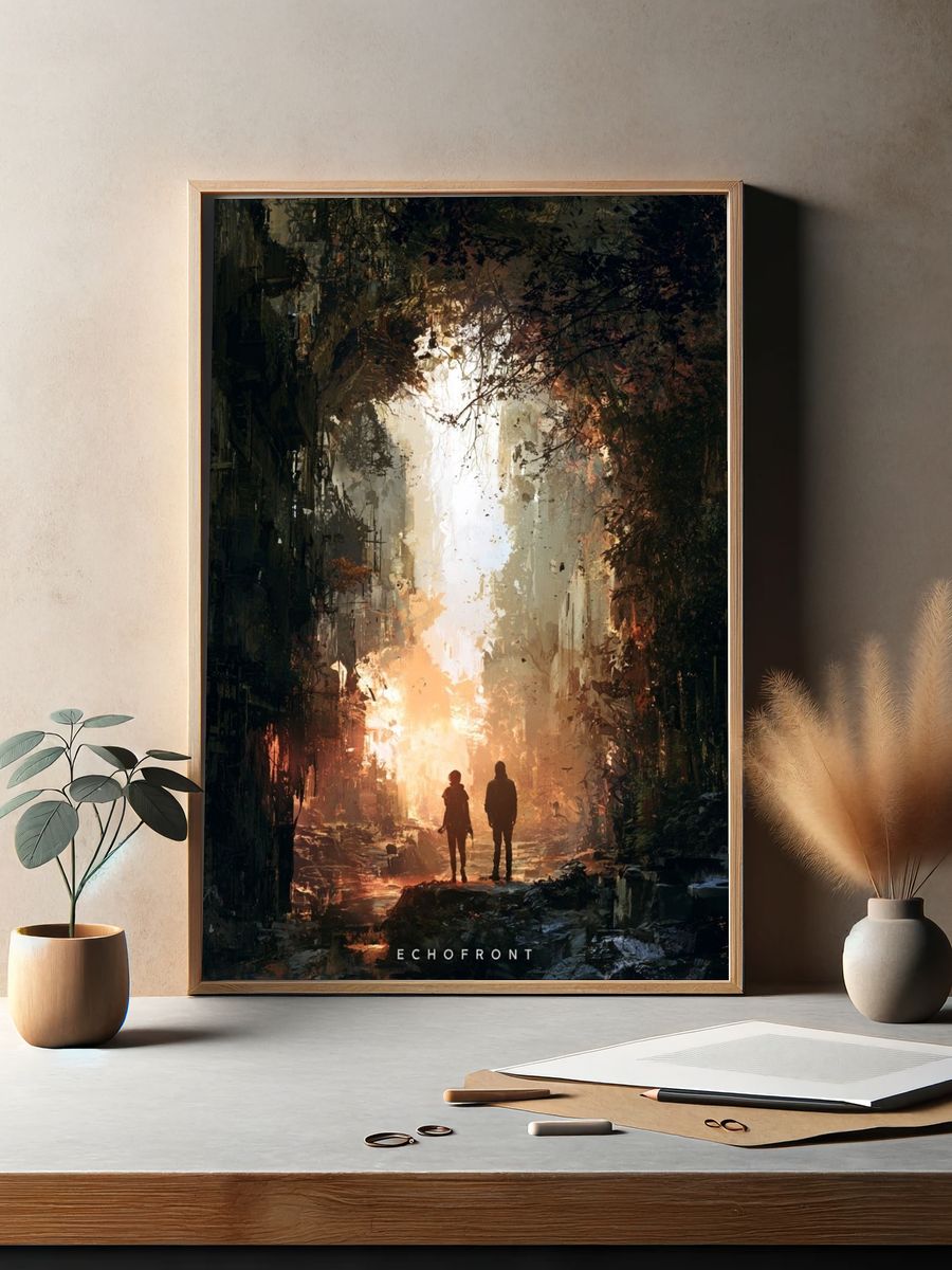 Echofront Sci-Fi Landscape Poster. — room view 2