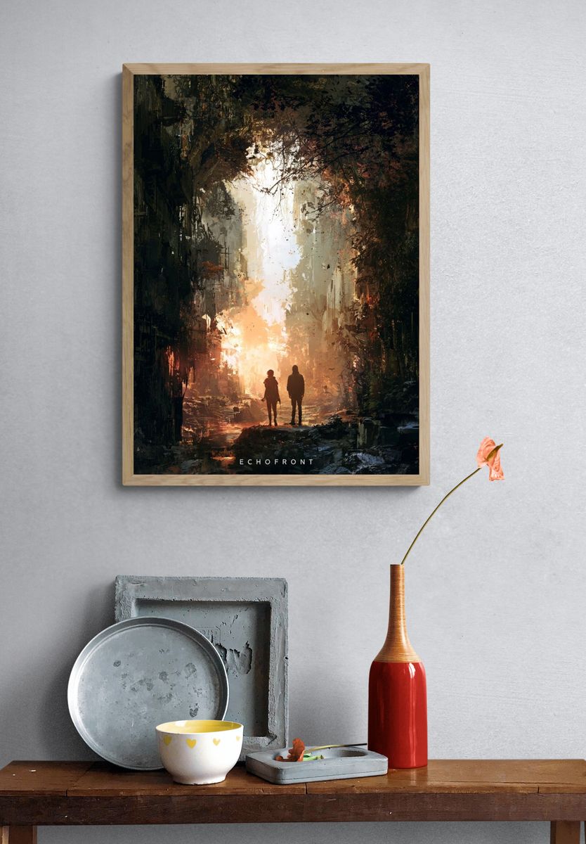 Echofront Sci-Fi Landscape Poster. — room view 3