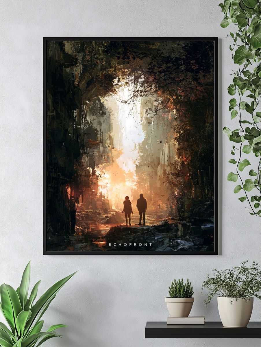Echofront Sci-Fi Landscape Poster. — room view 4