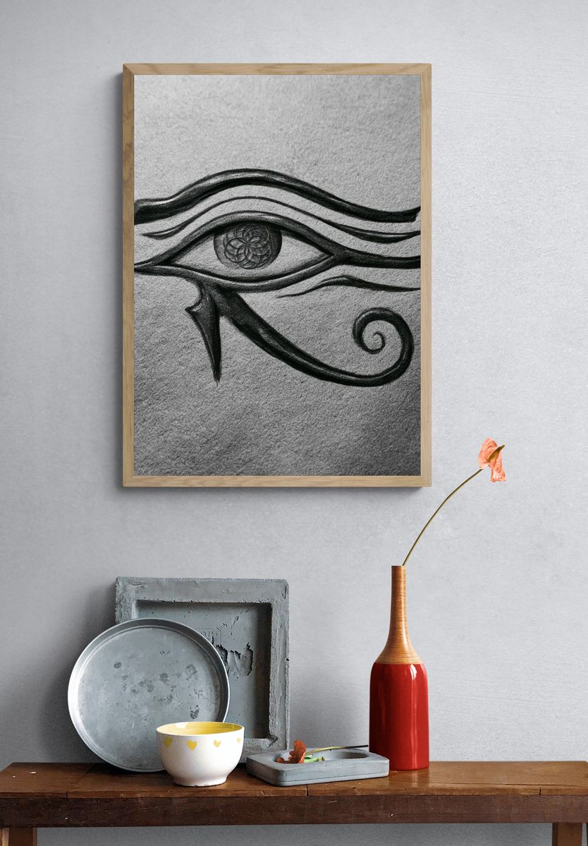 Eye of Horus Ink Poster. — room view 3