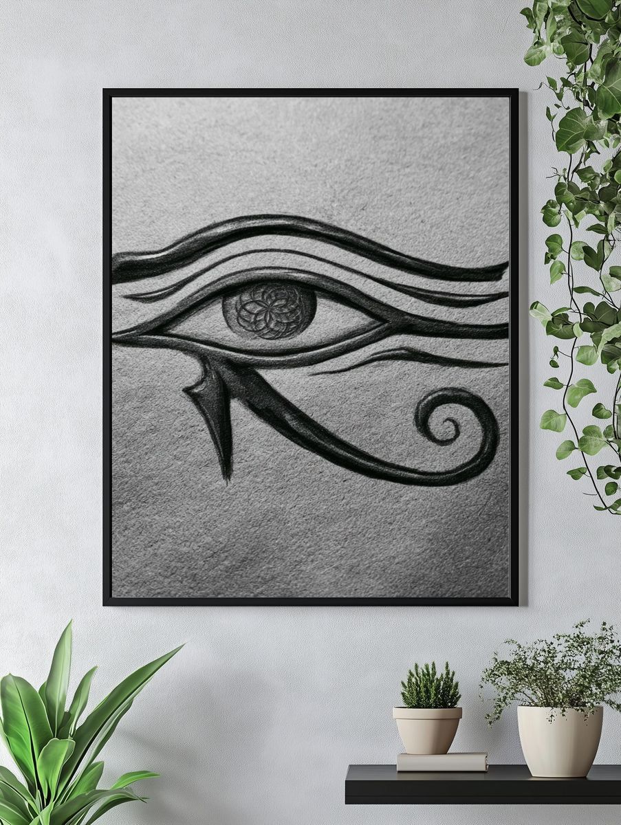 Eye of Horus Ink Poster. — room view 4