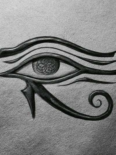 Eye of Horus Ink Poster. poster