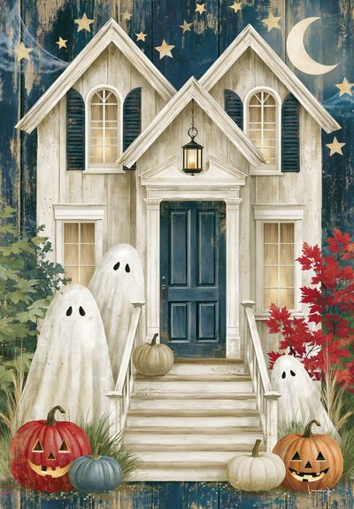 Haunted House Halloween Poster. poster print