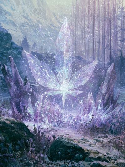Crystal Forest Fantasy Print.