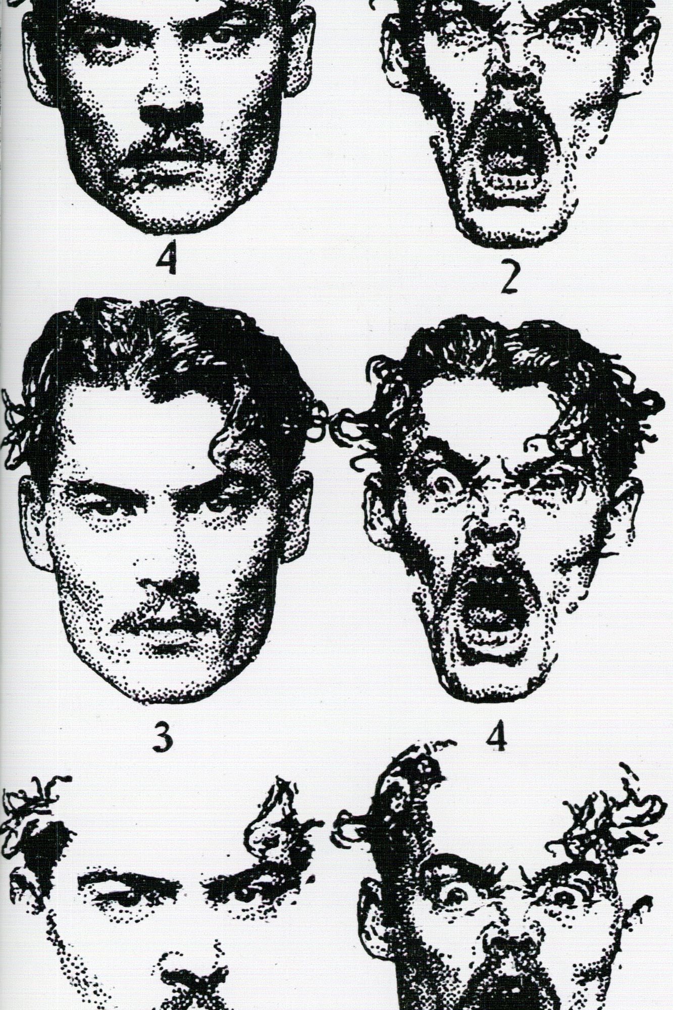 Monochrome Faces Typography Print. poster detail