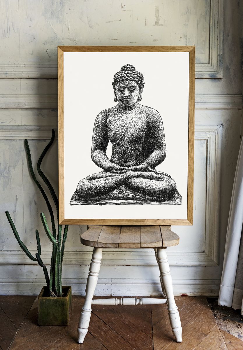 Buddha Borobudur (ca. 1891–1941) drawing. — room view 1