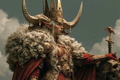 Horned Queen Fantasy Print.