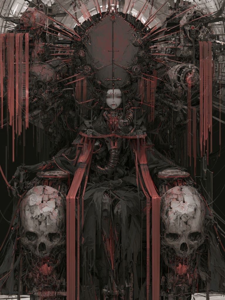 Dark Throne Surrealism Print. poster detail