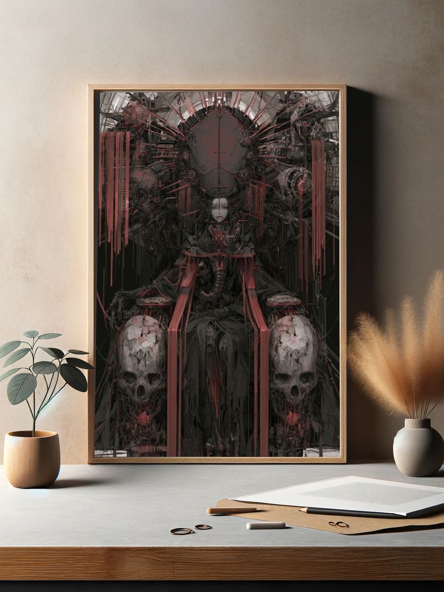 Dark Throne Surrealism Print. — room view 2