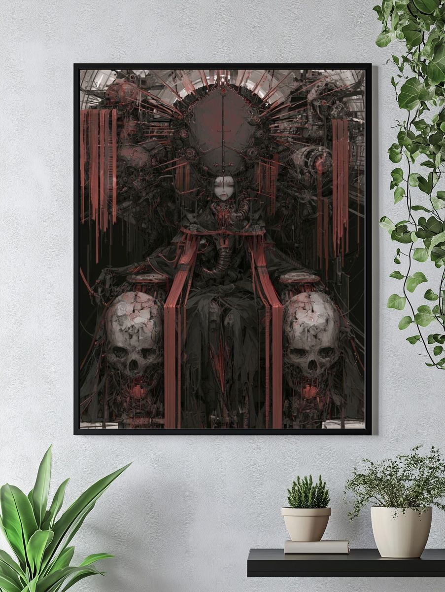 Dark Throne Surrealism Print. — room view 4