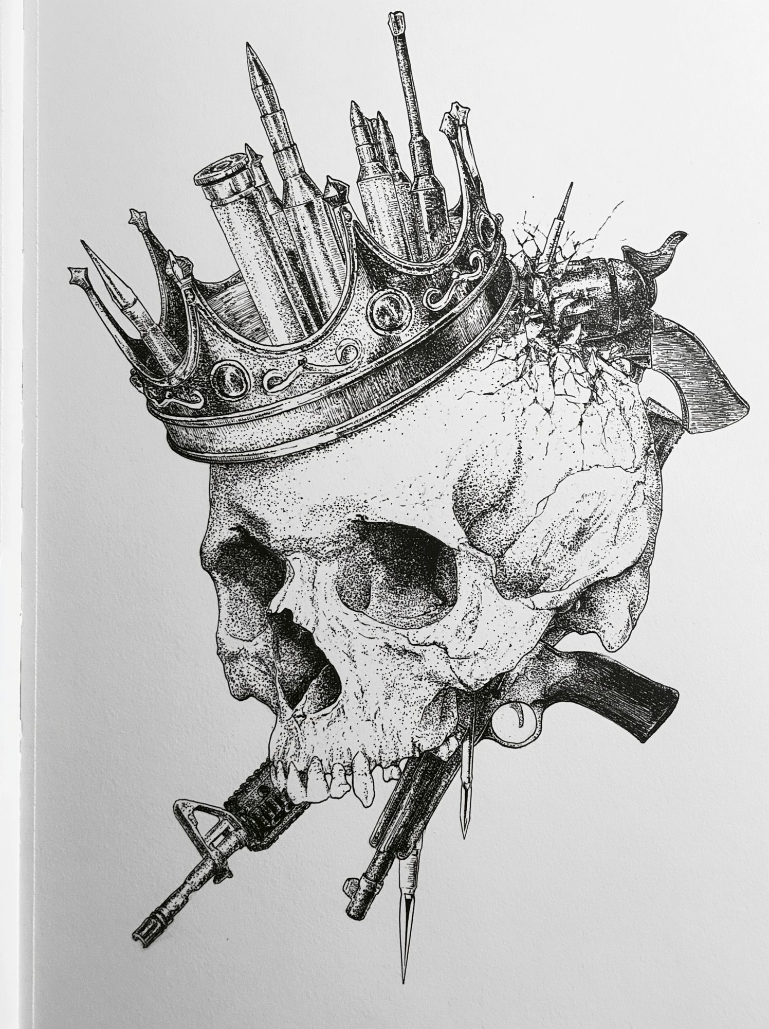 Crowned Skull Ink Poster. poster detail