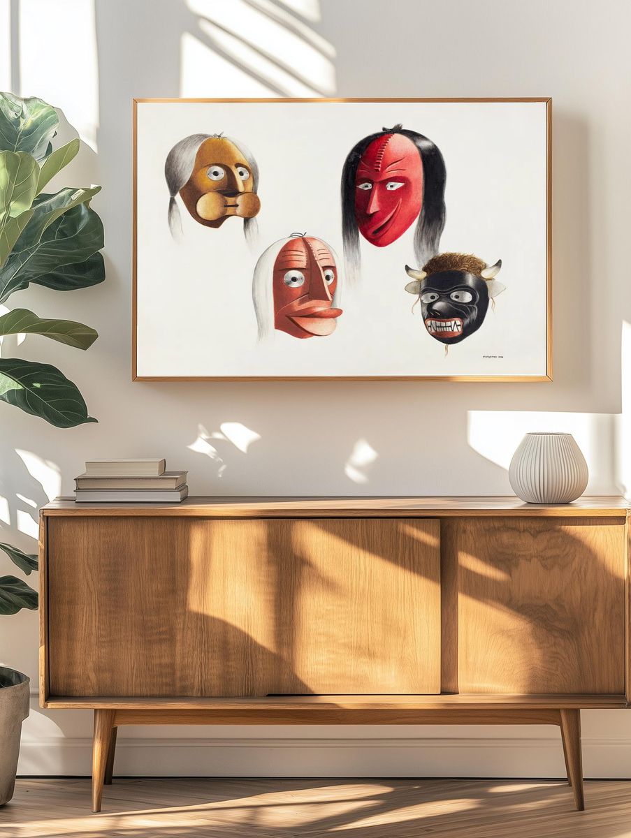 Masks (ca. 1938) Louis Plogsted. — room view 3