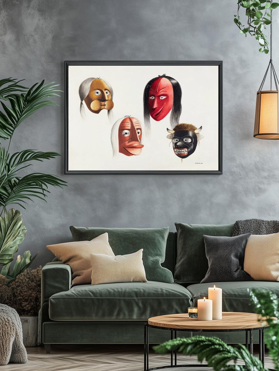 Masks (ca. 1938) Louis Plogsted. — room view 4