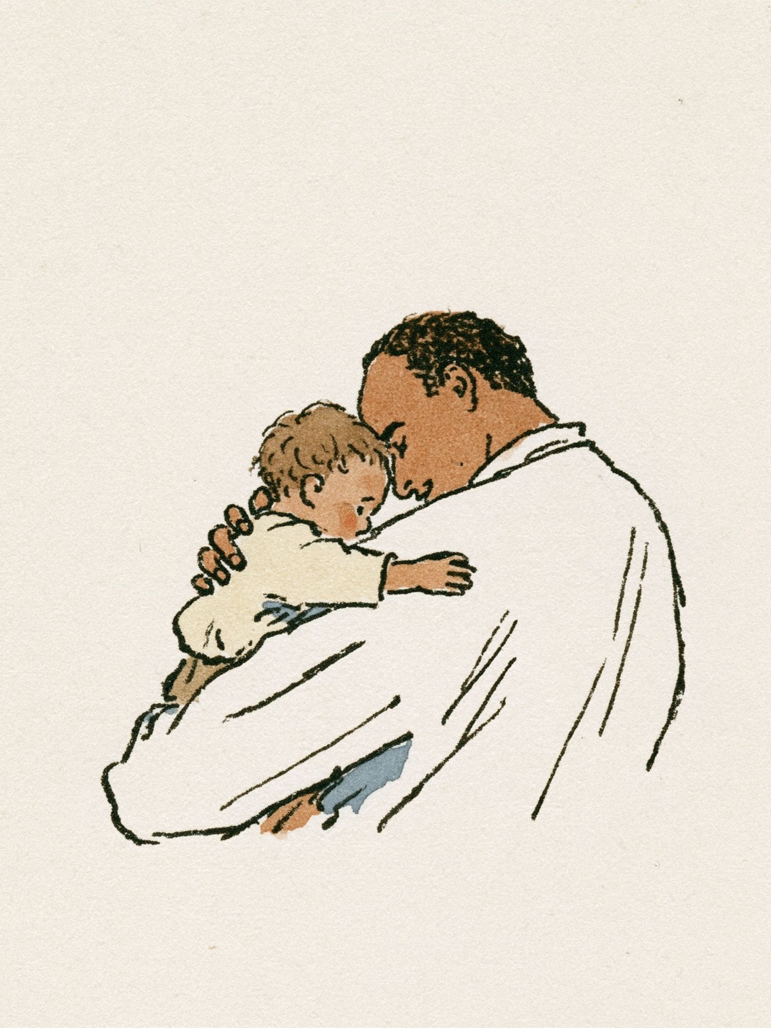 Tender Embrace Illustration Poster. poster — illustration art