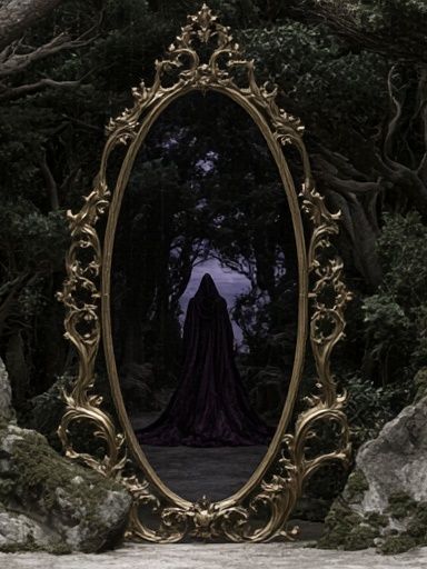 Enchanted Mirror Forest Print. poster — illustration art