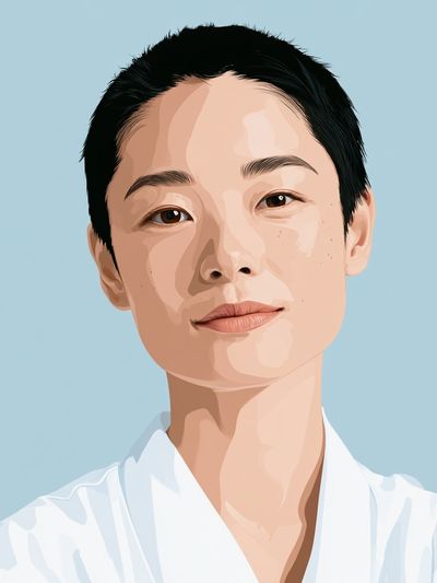 Minimalist Portrait Illustration Poster. poster