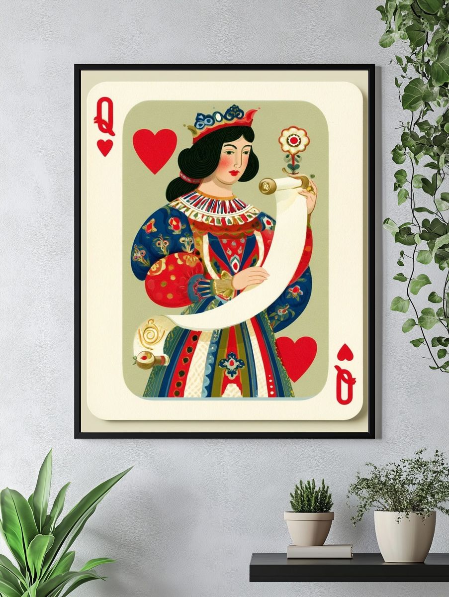 Beach Umbrella Illustration Poster. — room view 4