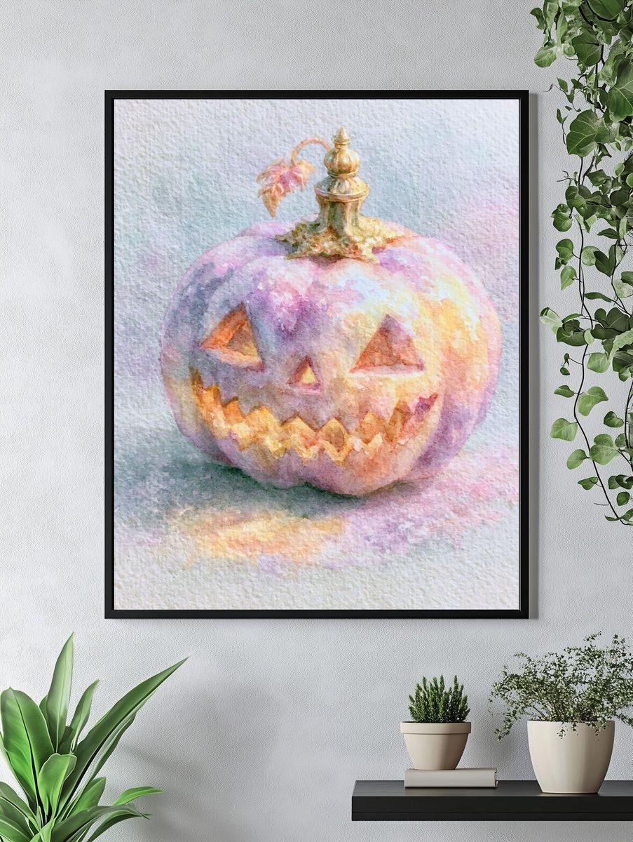 Playful Monster Illustration Poster. — room view 4