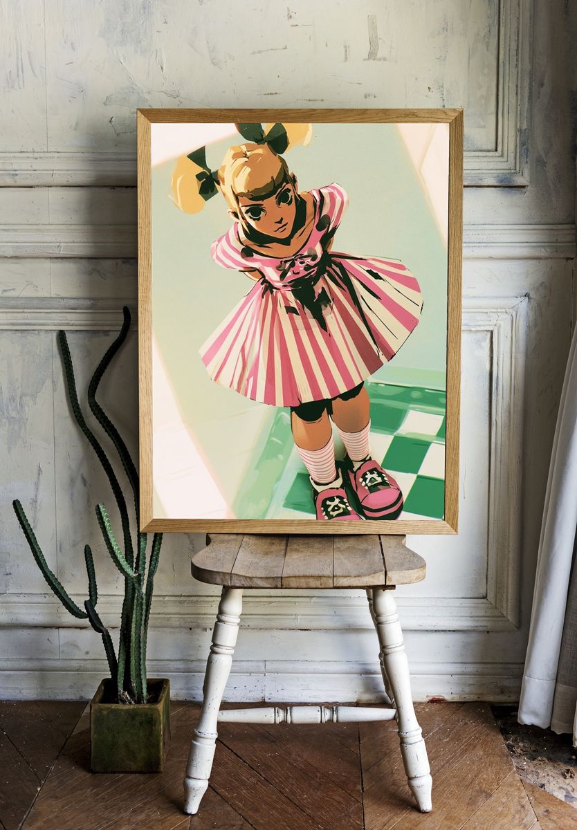 Alice in Wonderland Illustration Poster. — room view 1