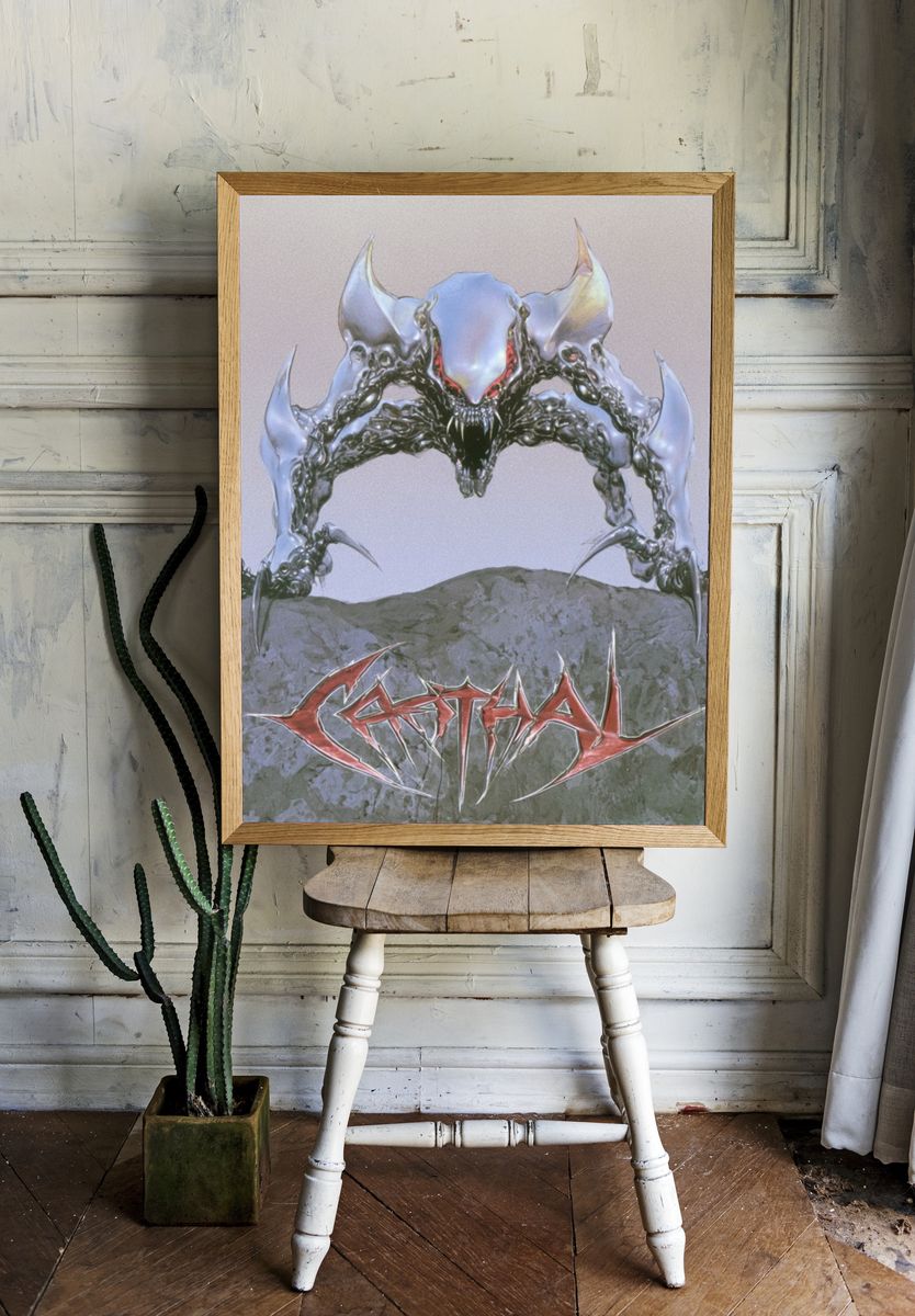 Crystall Demonic Creature Poster. — room view 1