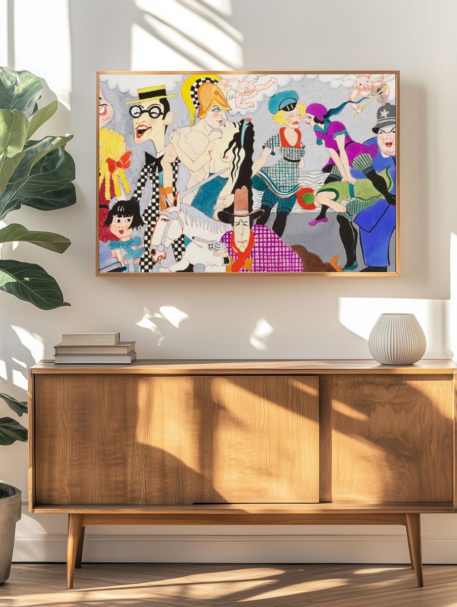 Wilshire Bowl Restaurant mural designs. — room view 3