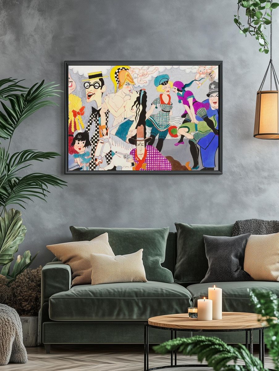 Wilshire Bowl Restaurant mural designs. — room view 4