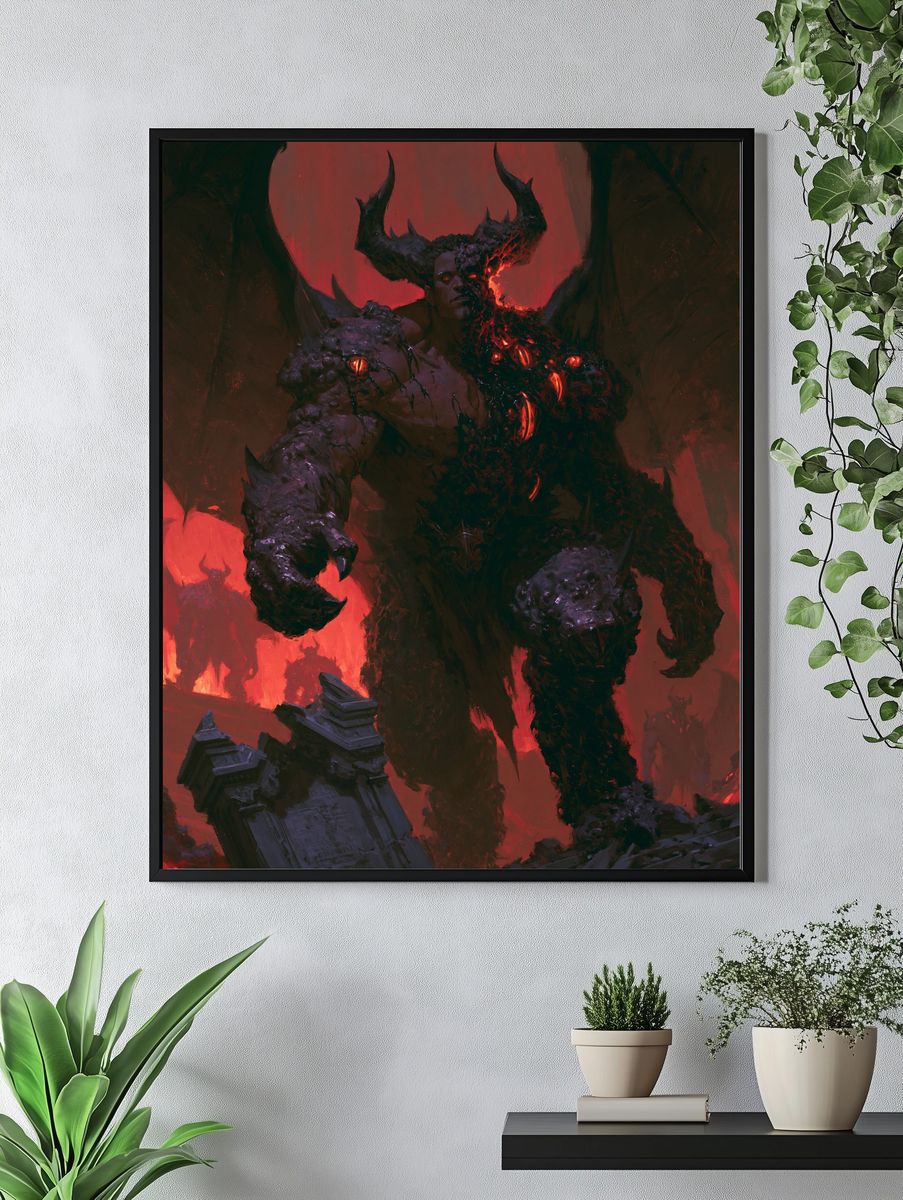Demonic Titan — Fantasy Print. — room view 4