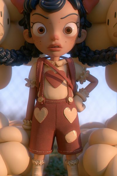 Whimsical Doll Character Poster.