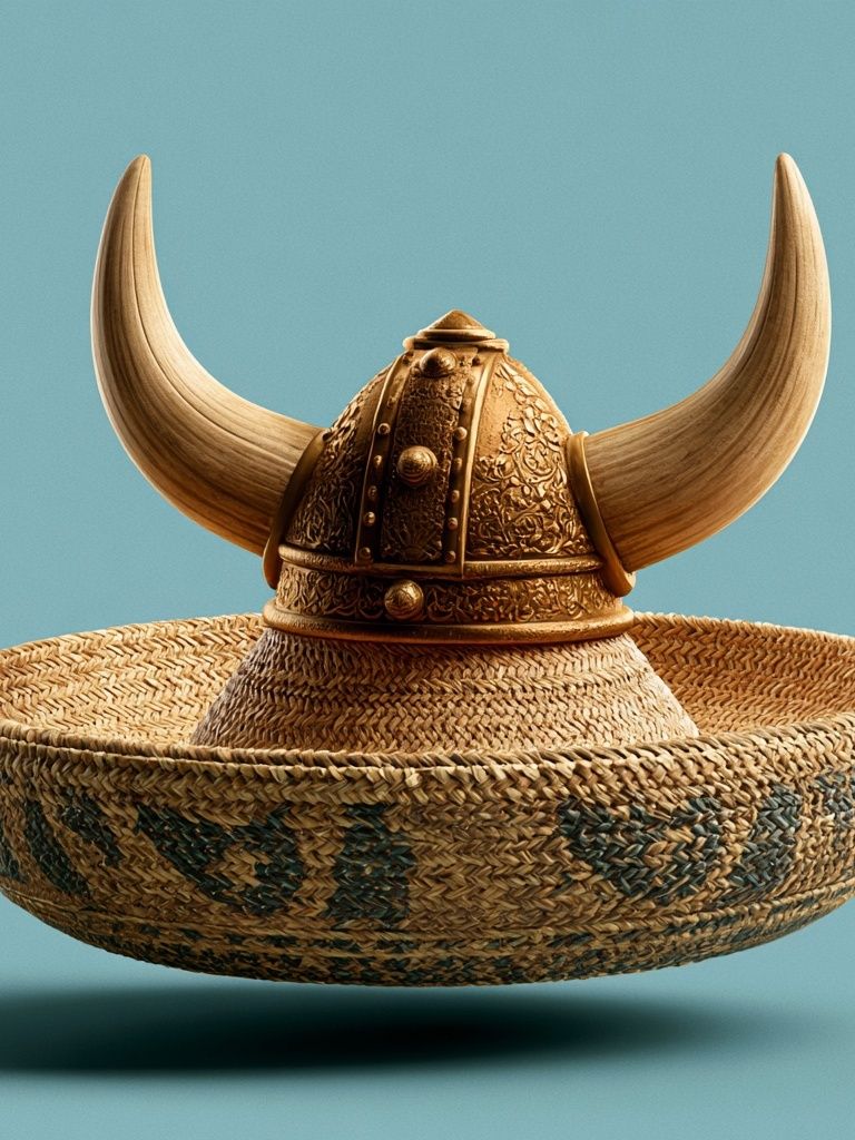 Viking Helmet Still Life Poster. poster detail