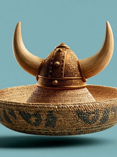 Viking Helmet Still Life Poster.