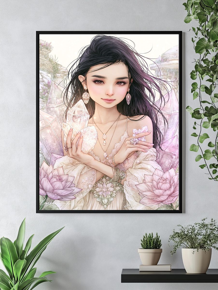 Crystal Maiden Digital Art Poster. — room view 4