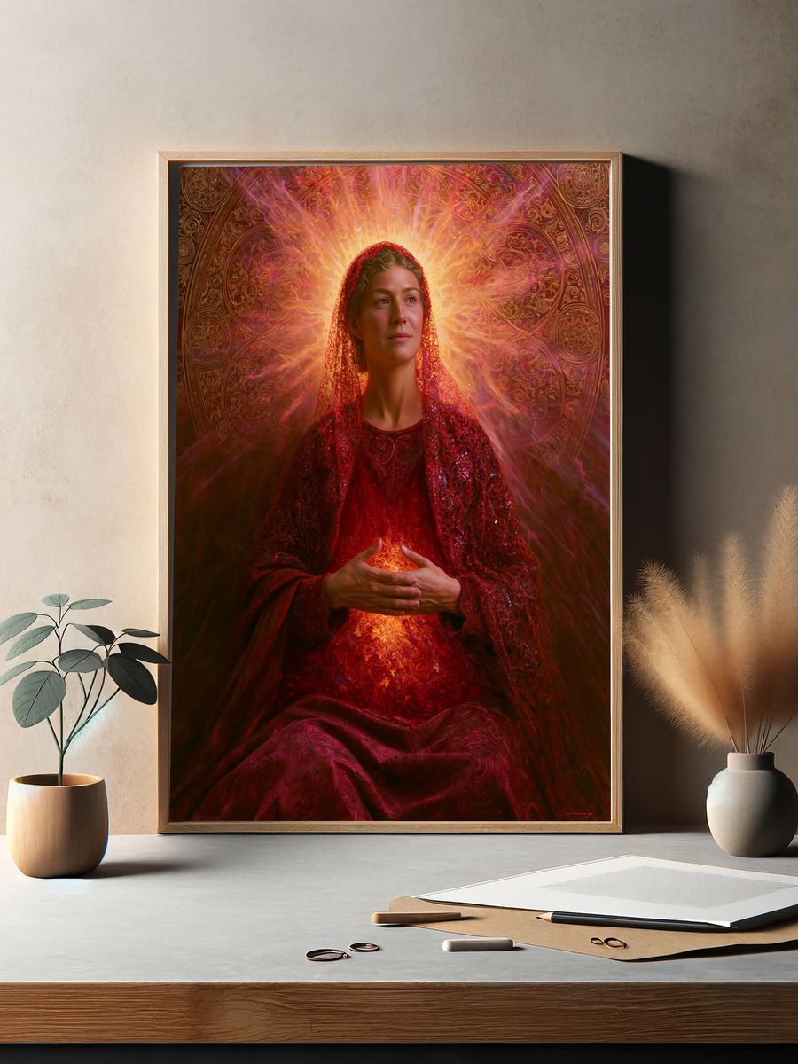 Mystic Woman Portrait Print. — room view 2
