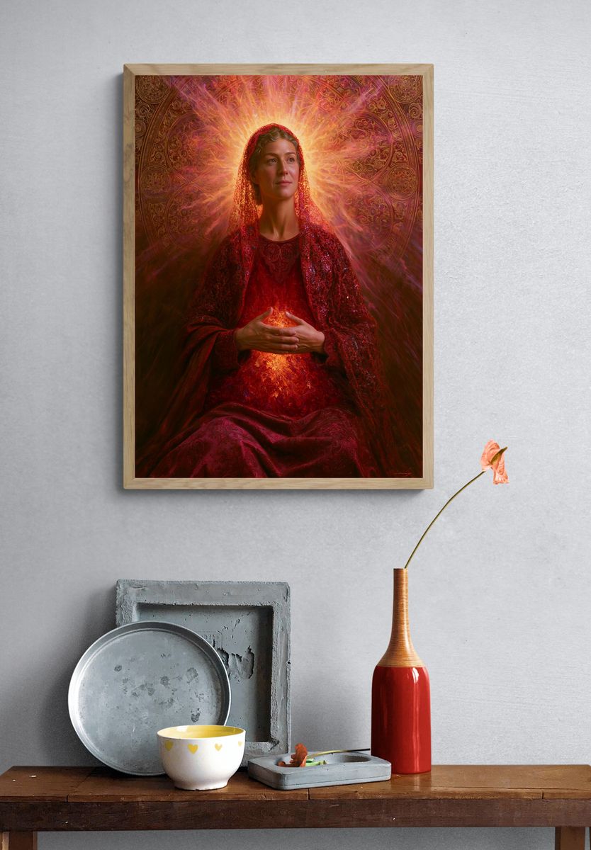 Mystic Woman Portrait Print. — room view 3