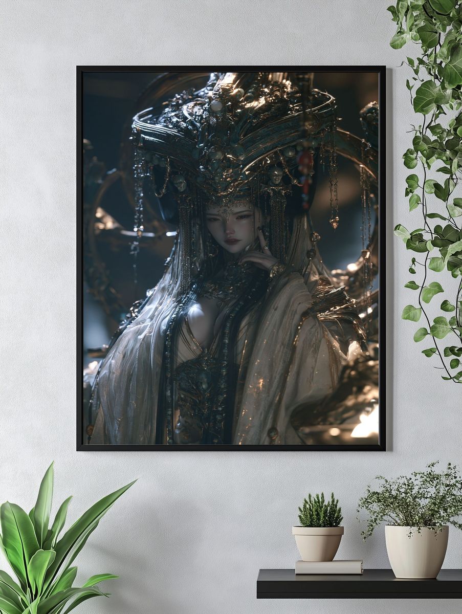 Ornate Celestial Empress Print. — room view 4