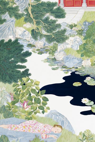 Serene Landscape — Illustration Print. poster