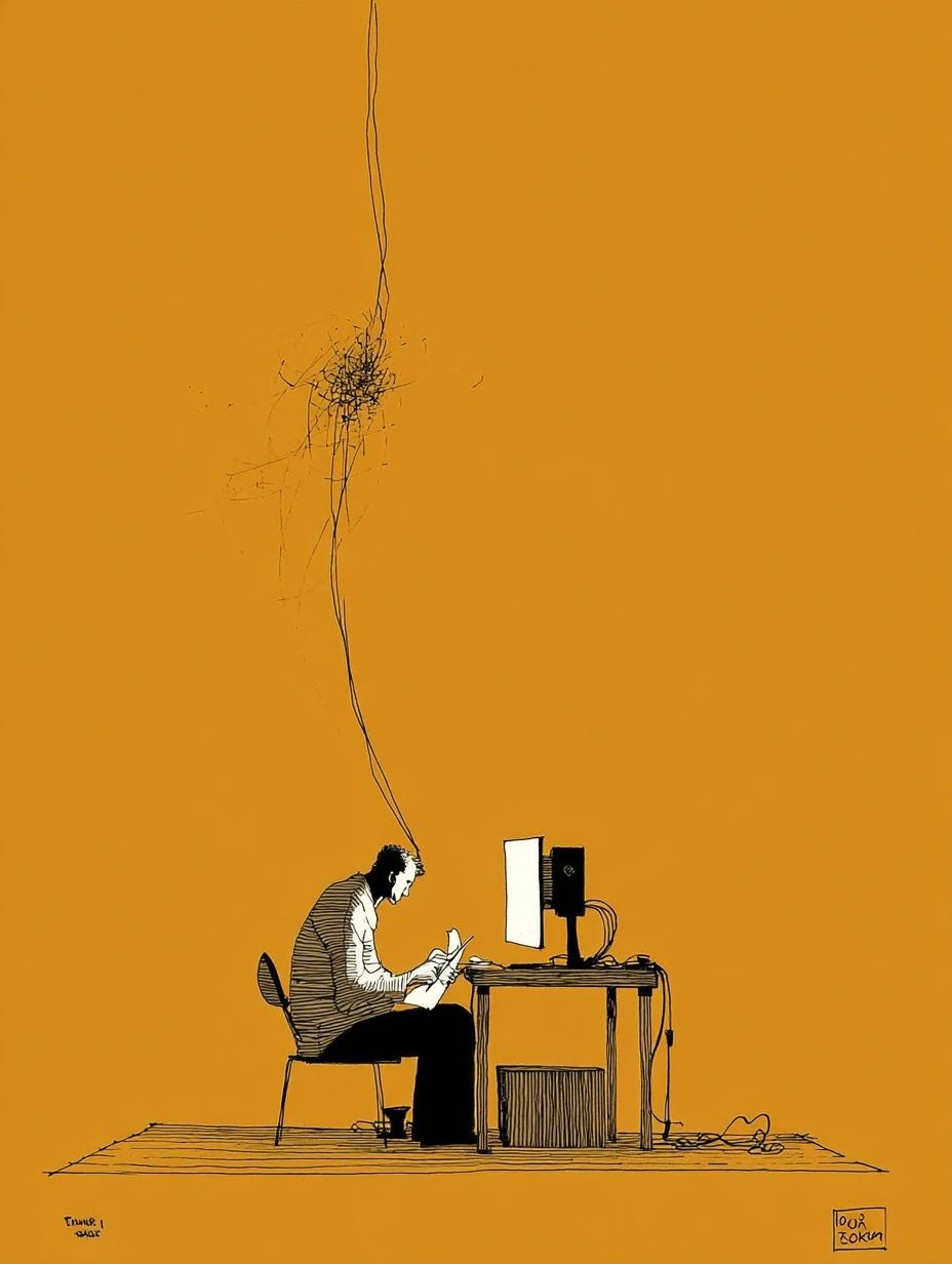 Focused Mind — Illustration Print. poster — illustration art