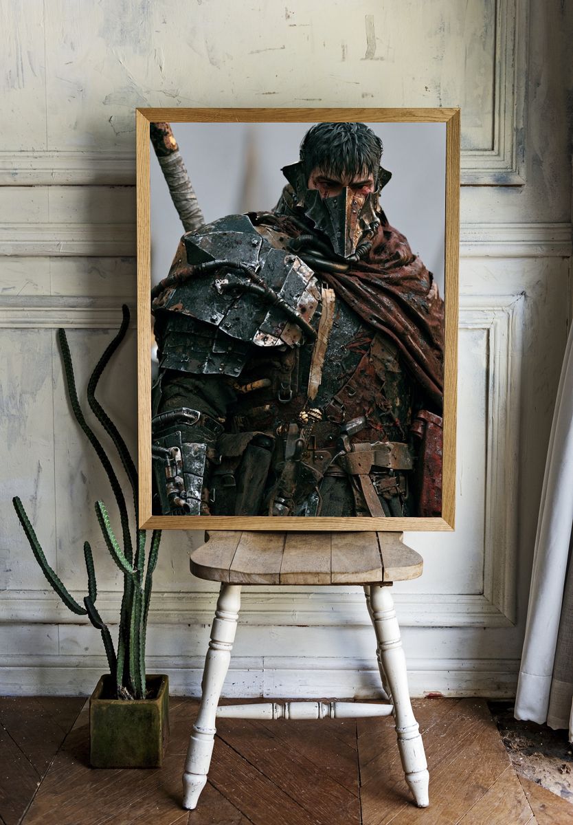 Armored Warrior Fantasy Poster. room preview