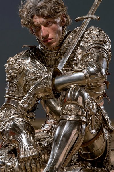 Armored Knight Portrait Print.
