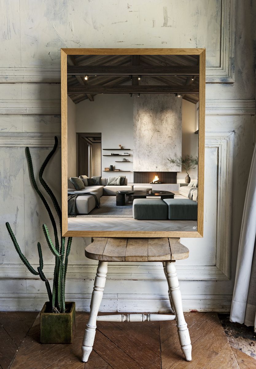 Modern Rustic Living Room Photography Poster. room preview