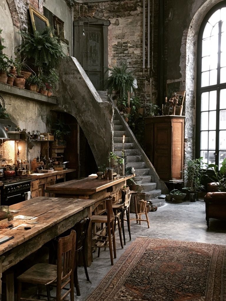 Rustic Loft Interior Photography Poster. poster — photography art