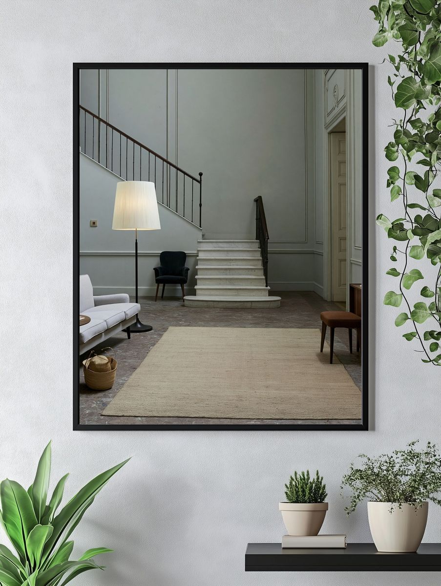 Elegant Staircase Interior Photography Poster. — room view 4