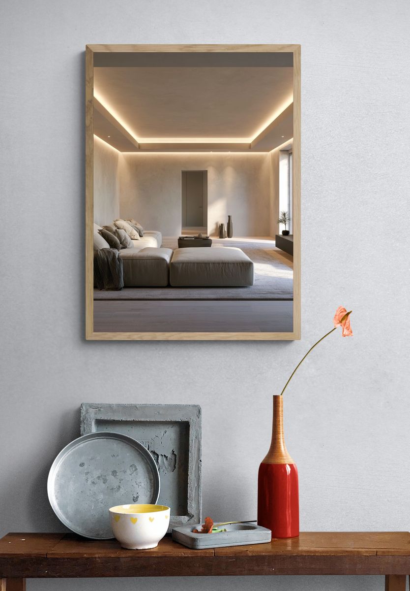 Minimalist Luxury Living Room Print. — room view 3