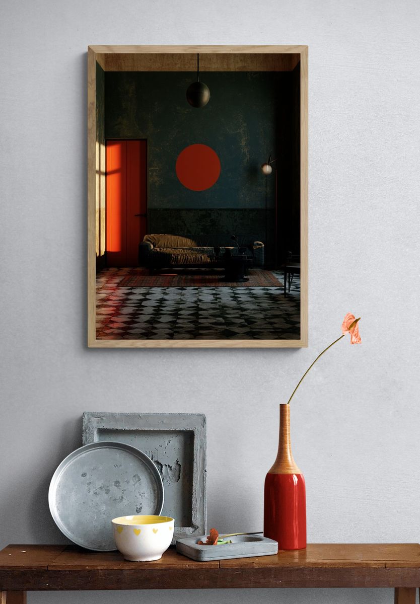 Moody Modern Interior Photography Poster. — room view 3