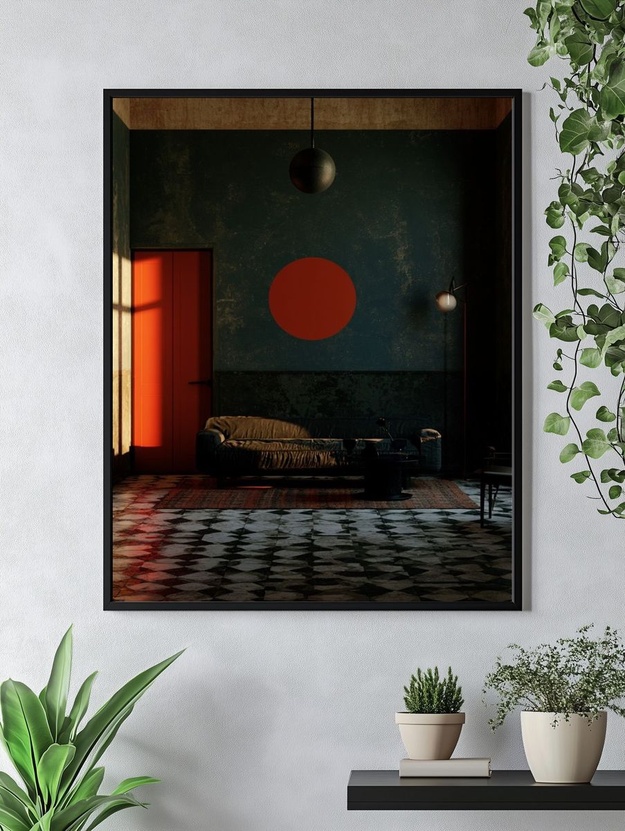 Moody Modern Interior Photography Poster. — room view 4