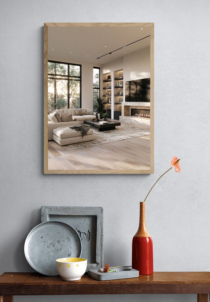 Modern Luxury Living Room Photography Poster. — room view 3