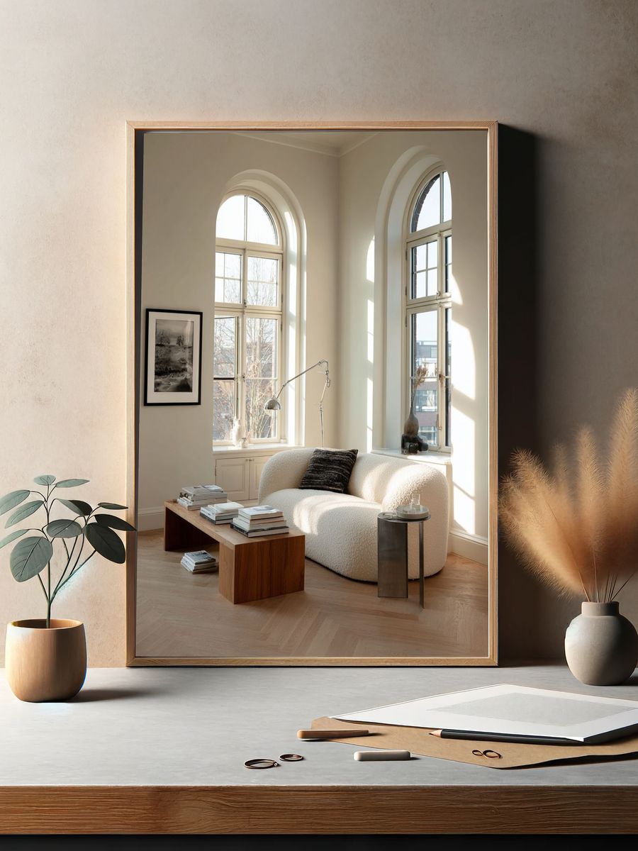 Sunlit Minimalist Interior Print. — room view 2