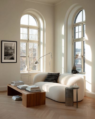 Sunlit Minimalist Interior Print. poster