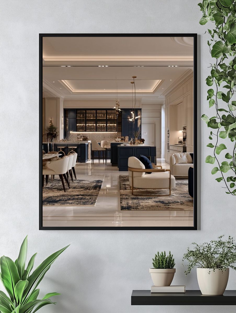Luxury Modern Interior Photography Poster. — room view 4