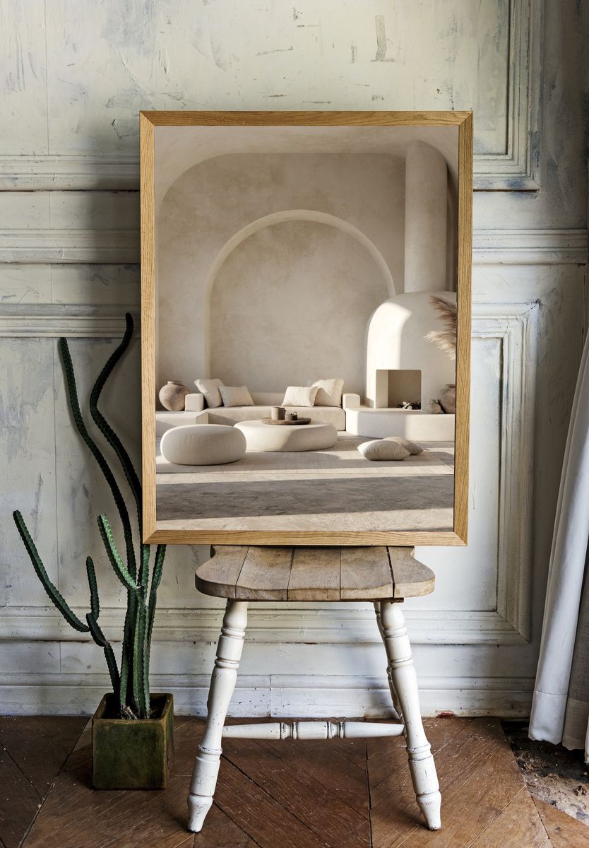 Neutral Arched Interior Photography Poster. room preview